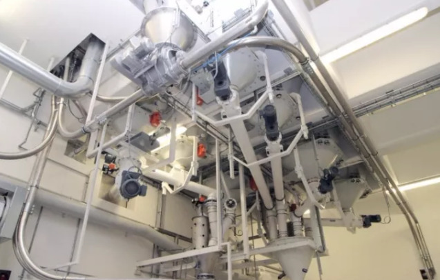 氣力輸送系統(tǒng)輸送現(xiàn)場(chǎng)